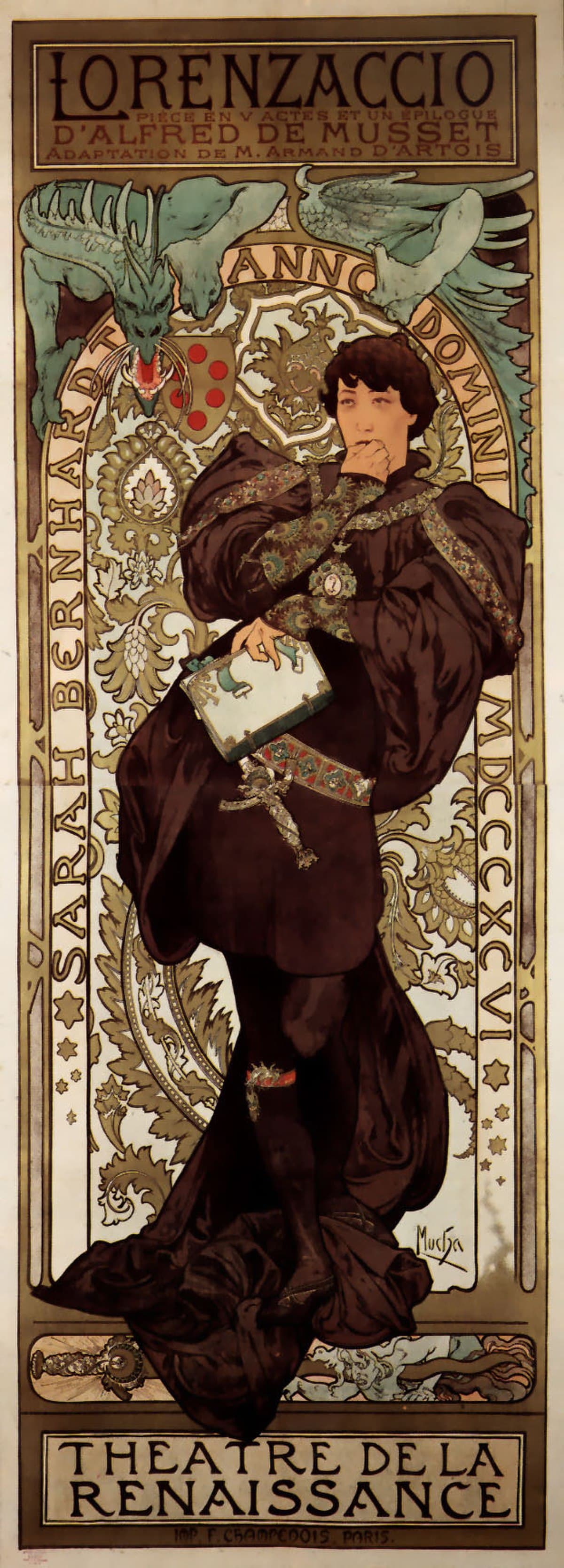 Lorenzaccio by Alphonse Mucha