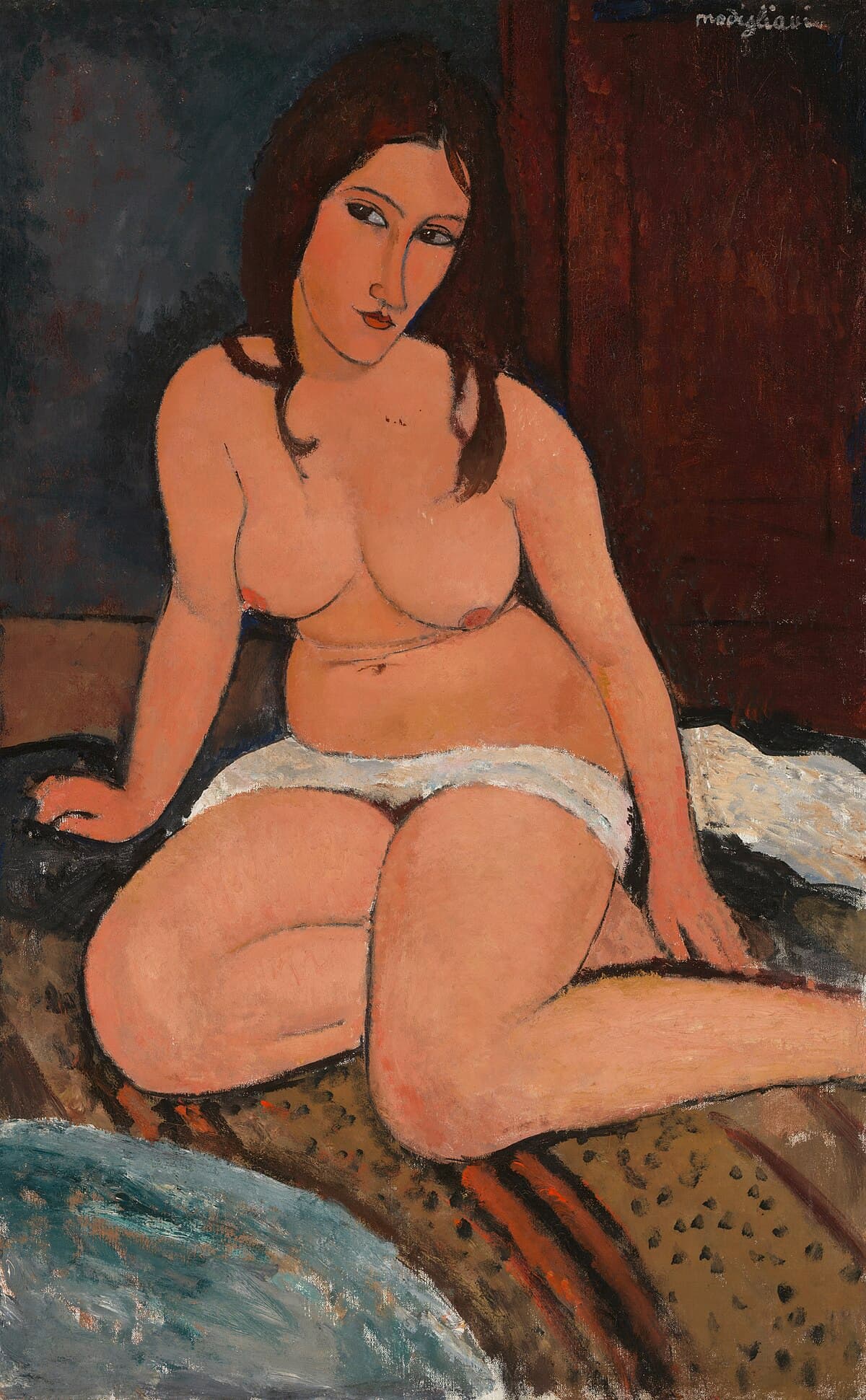 Seated nude by Amedeo Modigliani