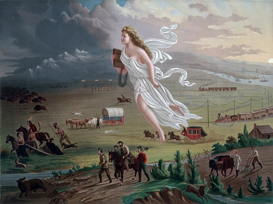 American Progress by John Gast (1872), Oil on canvas