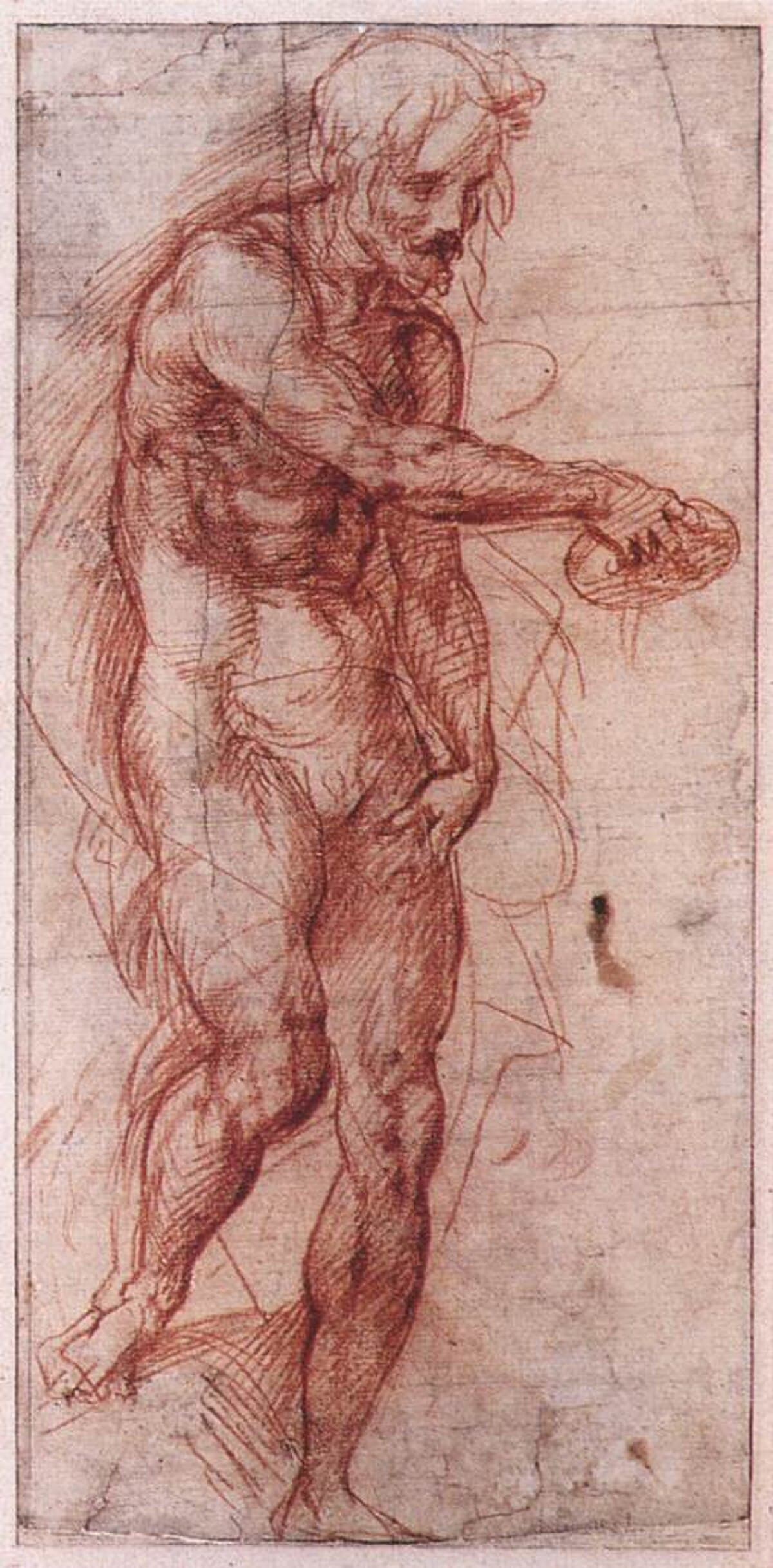 Baptism of the People by Andrea del Sarto at Private Collection