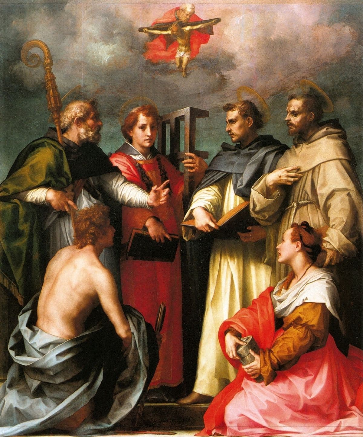 Disputation on the Trinity by Andrea del Sarto at Palazzo Pitti