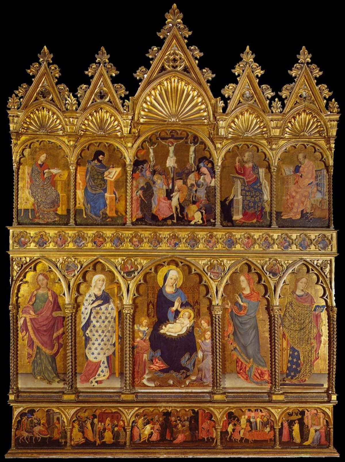 Polyptych of St. Luke by Andrea Mantegna at Pinacoteca di Brera