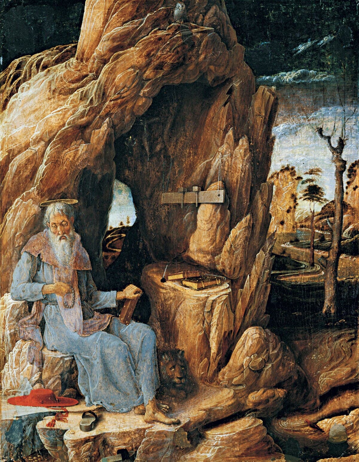 St. Jerome in the Wilderness by Andrea Mantegna