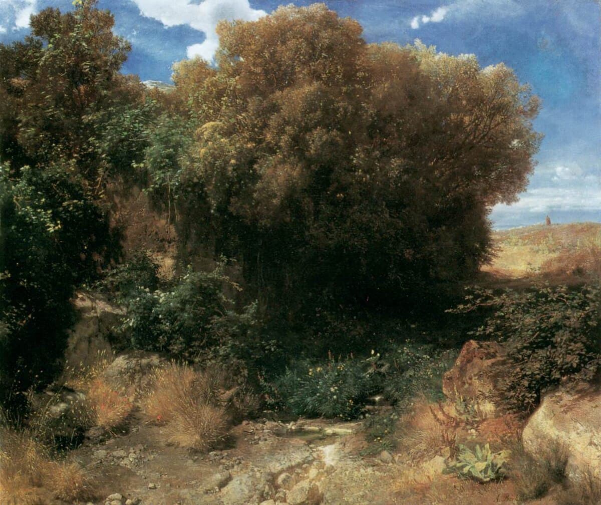 Campagna Landscape by Arnold Böcklin at Alte Nationalgalerie, Berlin