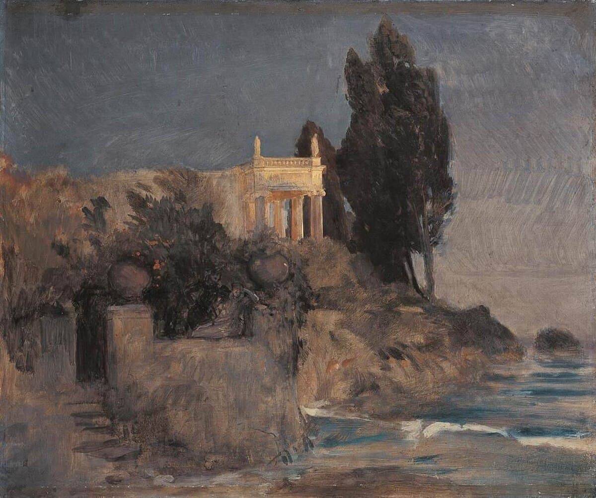 Villa by the Sea by Arnold Böcklin