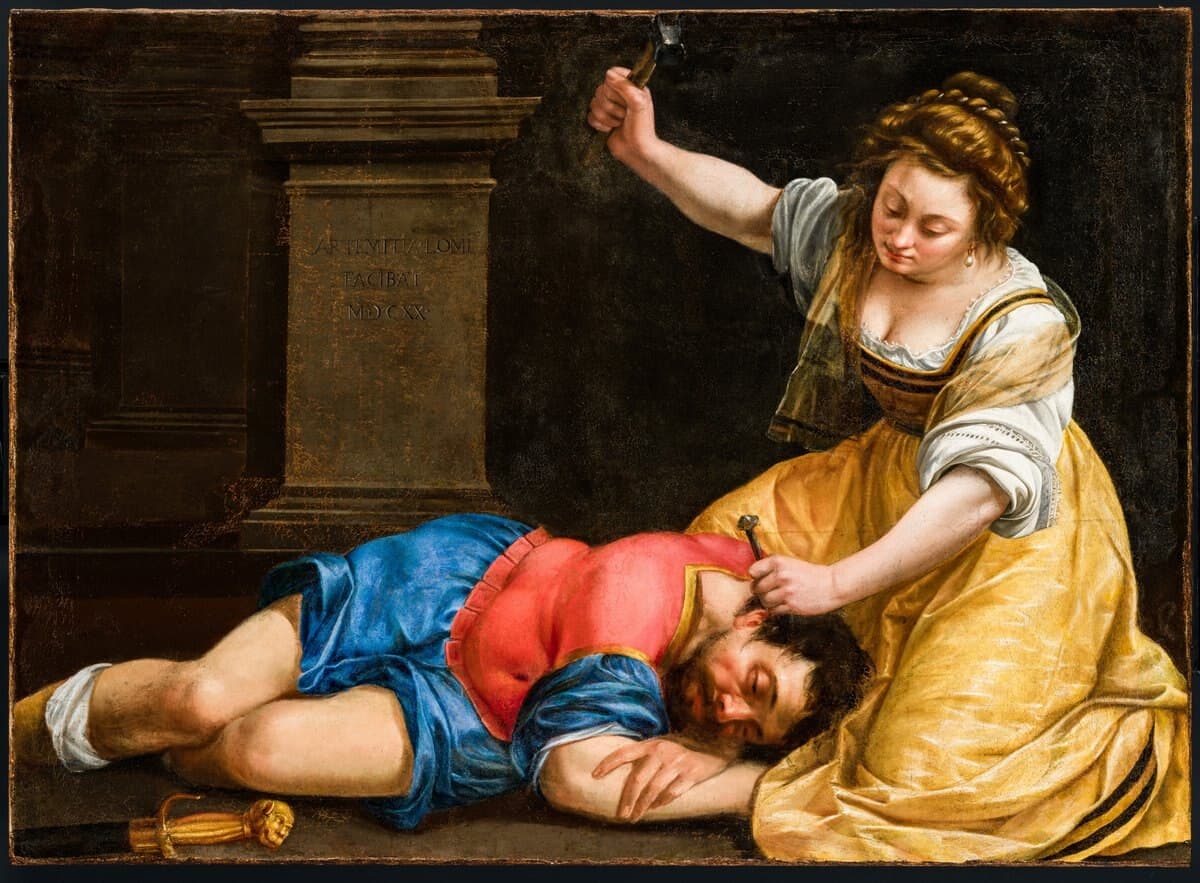 Jael and Sisera by Artemisia Gentileschi