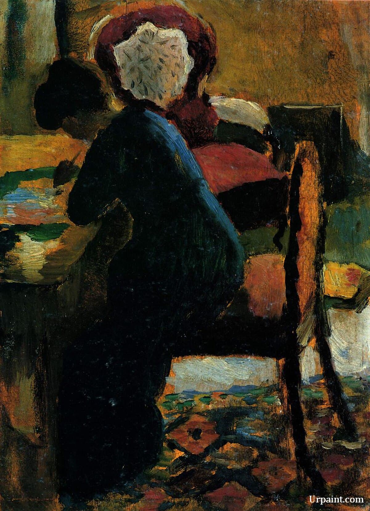 Elisabeth at the Table by August Macke