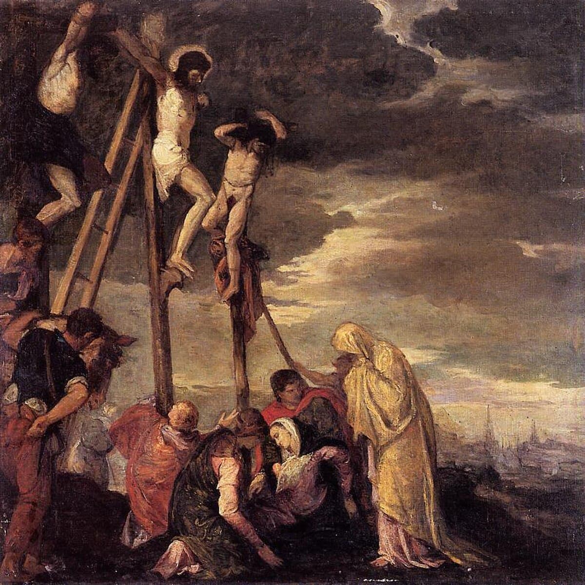 Calvary (after Veronese) by Berthe Morisot at Private Collection