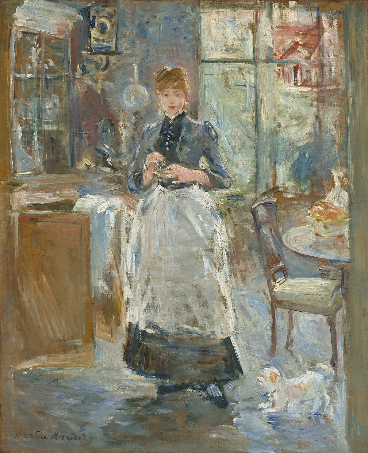 Interior by Berthe Morisot at Private Collection