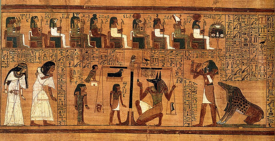 Book of the Dead of Ani by Ancient Egyptian (Unknown) (-1250), Papyrus with ink and pigment at British Museum