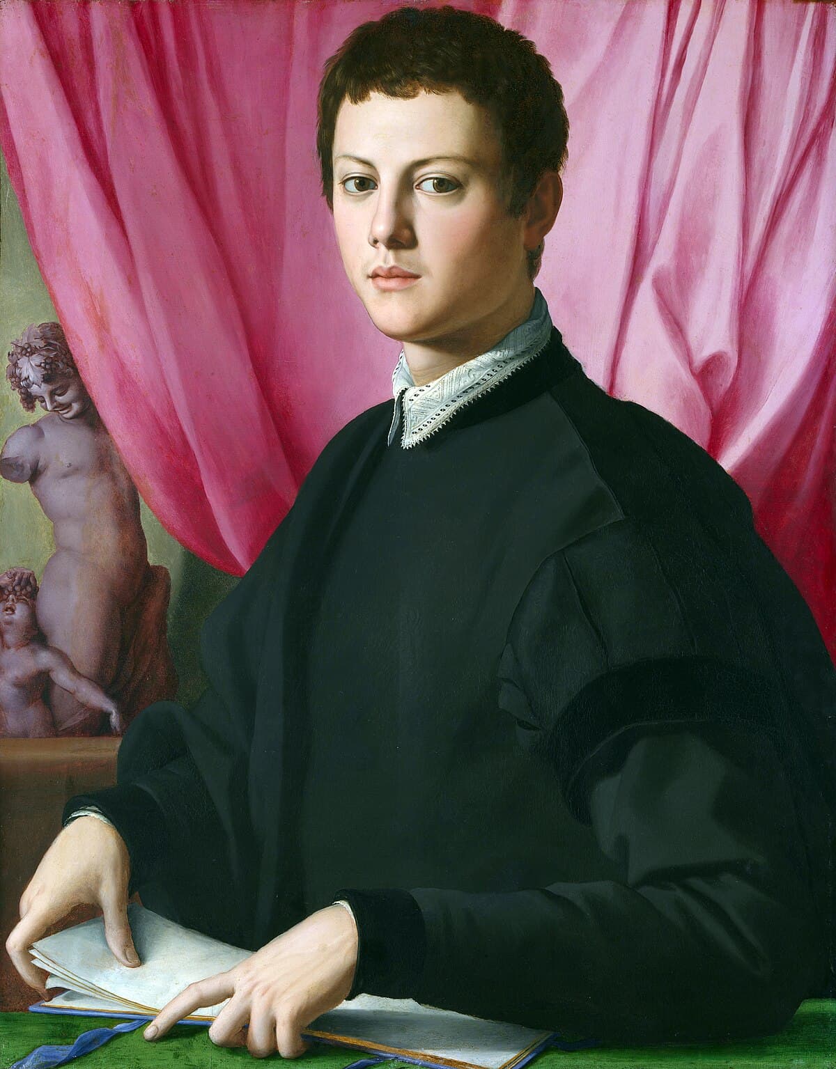 Portrait of a young man by Bronzino
