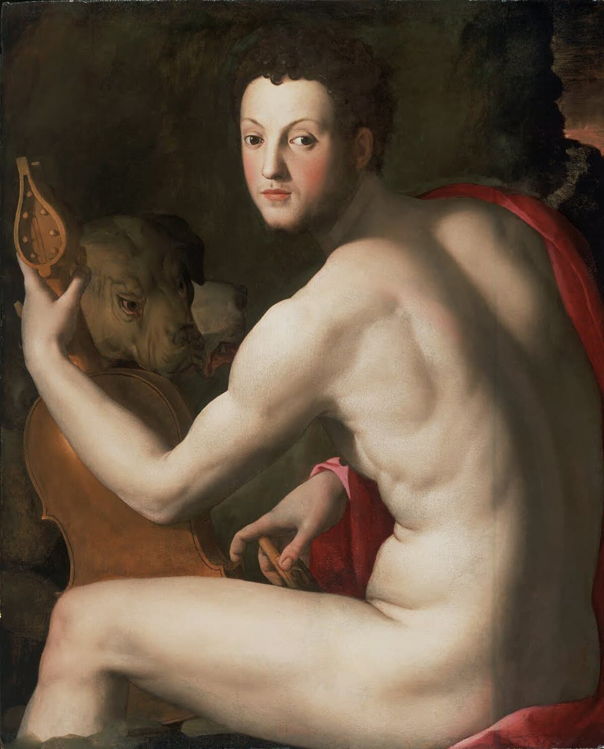 Portrait of Cosimo I de' Medici as Orpheus by Bronzino