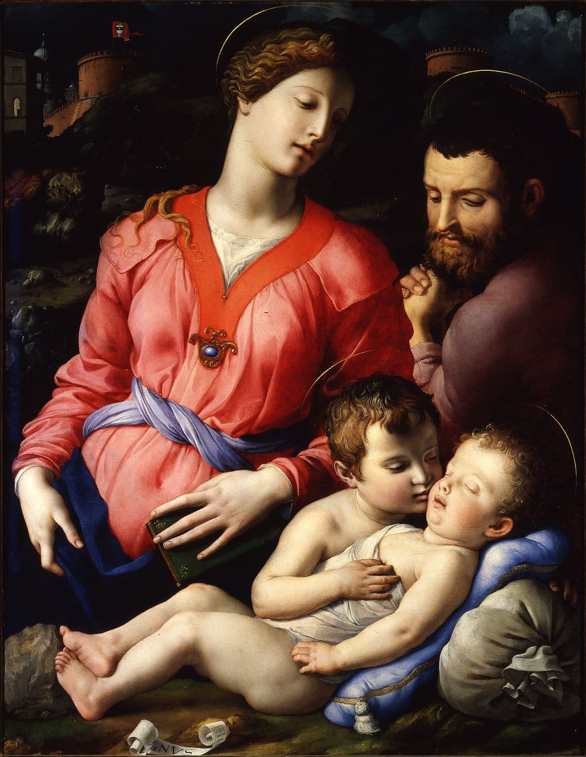 The Panciatichi Holy Family by Bronzino at Uffizi Gallery, Florence