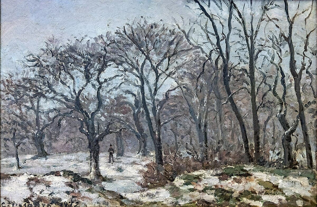 In the Woods by Camille Pissarro