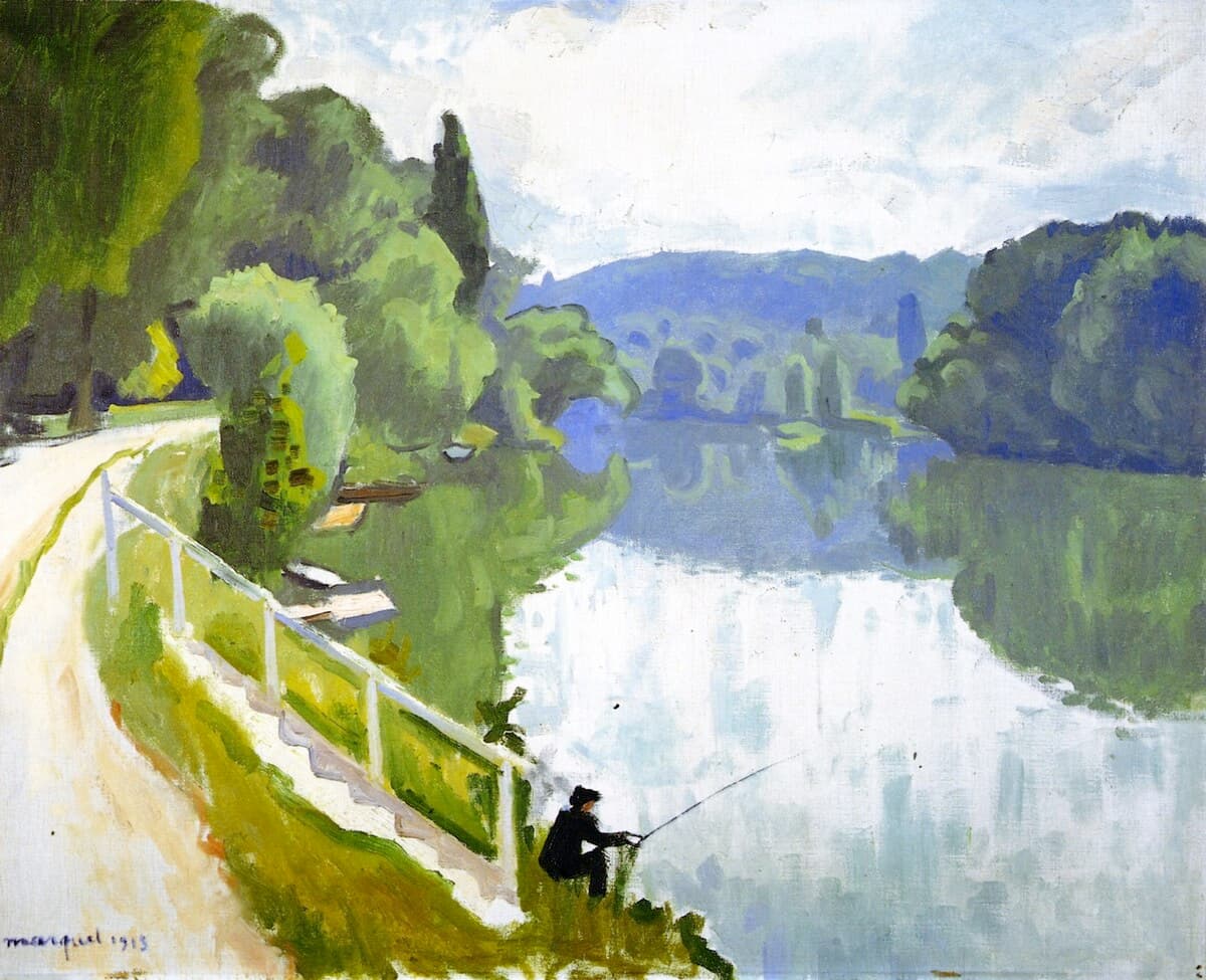 Landscape at Le Varenne Saint Hilaire by Camille Pissarro