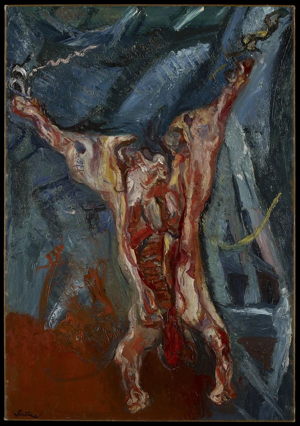Carcass of Beef by Chaim Soutine (1925), Oil on canvas at Albright-Knox Art Gallery