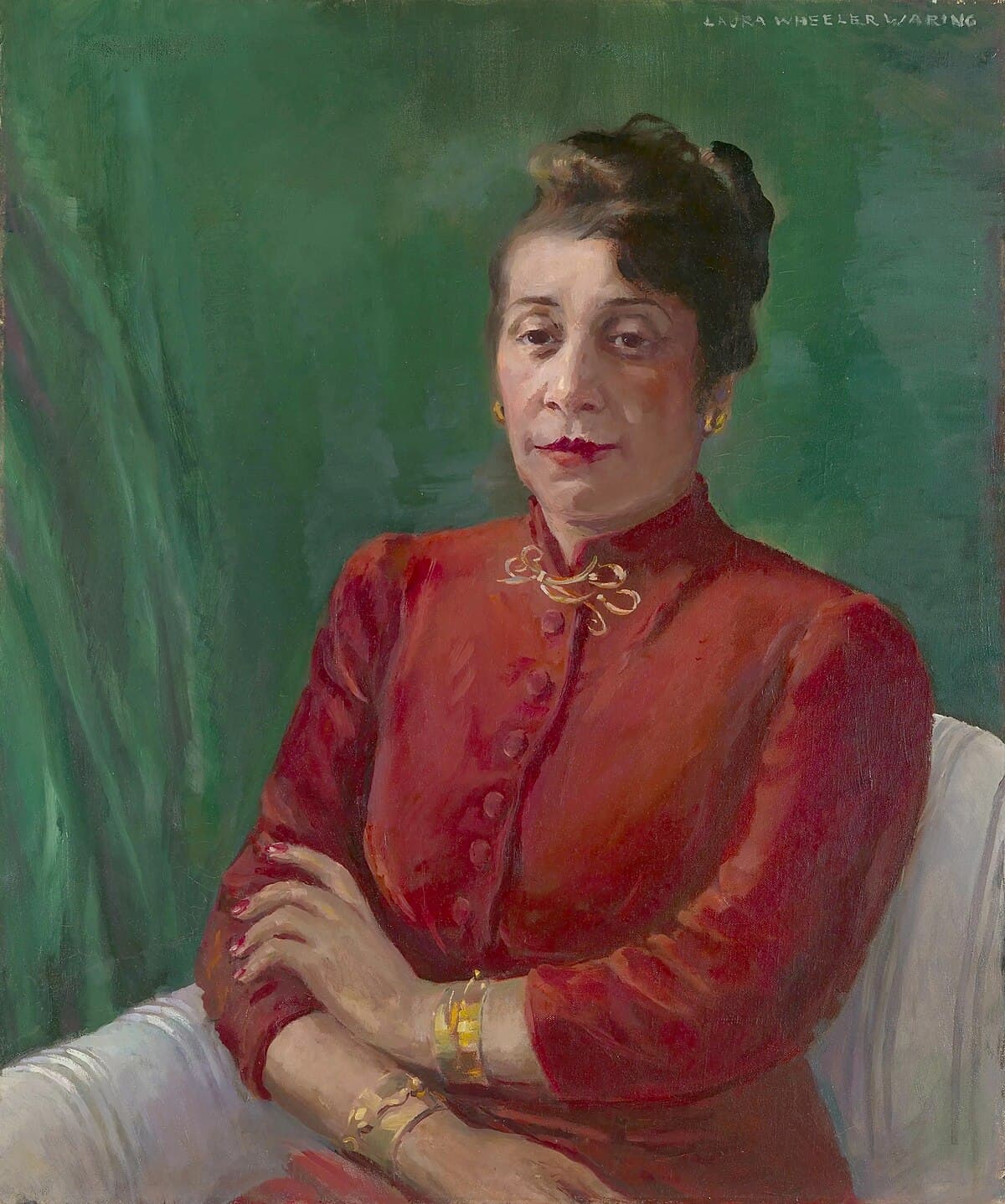 Portrait of Alma by Carl Larsson at Private Collection