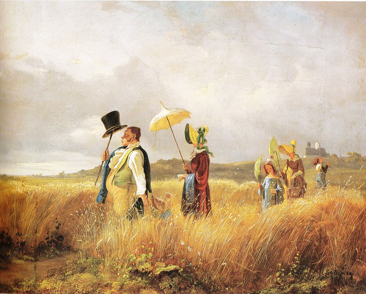 Sunday Stroll by Carl Spitzweg at Residenzgalerie, Salzburg