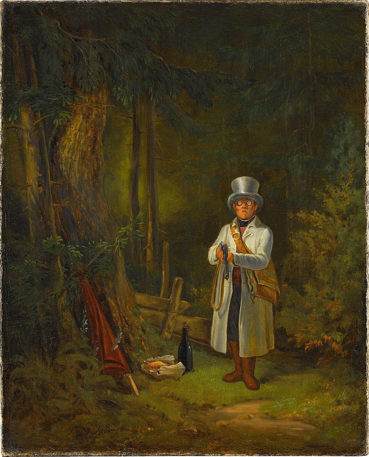 The Sunday hunting by Carl Spitzweg at Staatsgalerie Stuttgart, Stuttgart