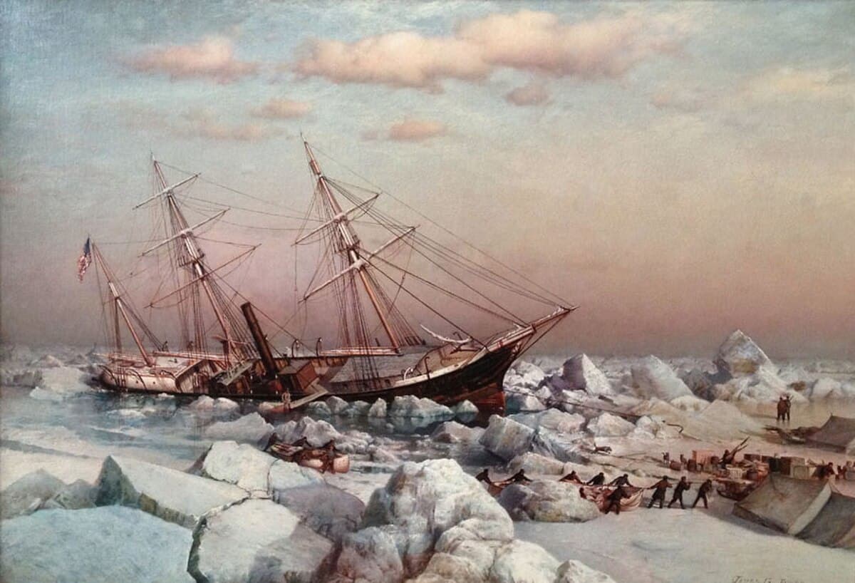 Ship in the Arctic Ocean by Caspar David Friedrich