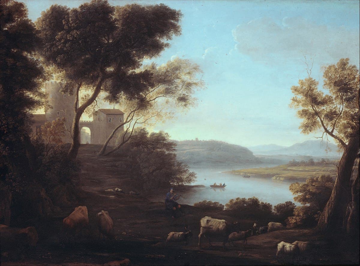 Pastoral Landscape by Claude Lorrain at Art Gallery of New South Wales (AGNSW), Sydney