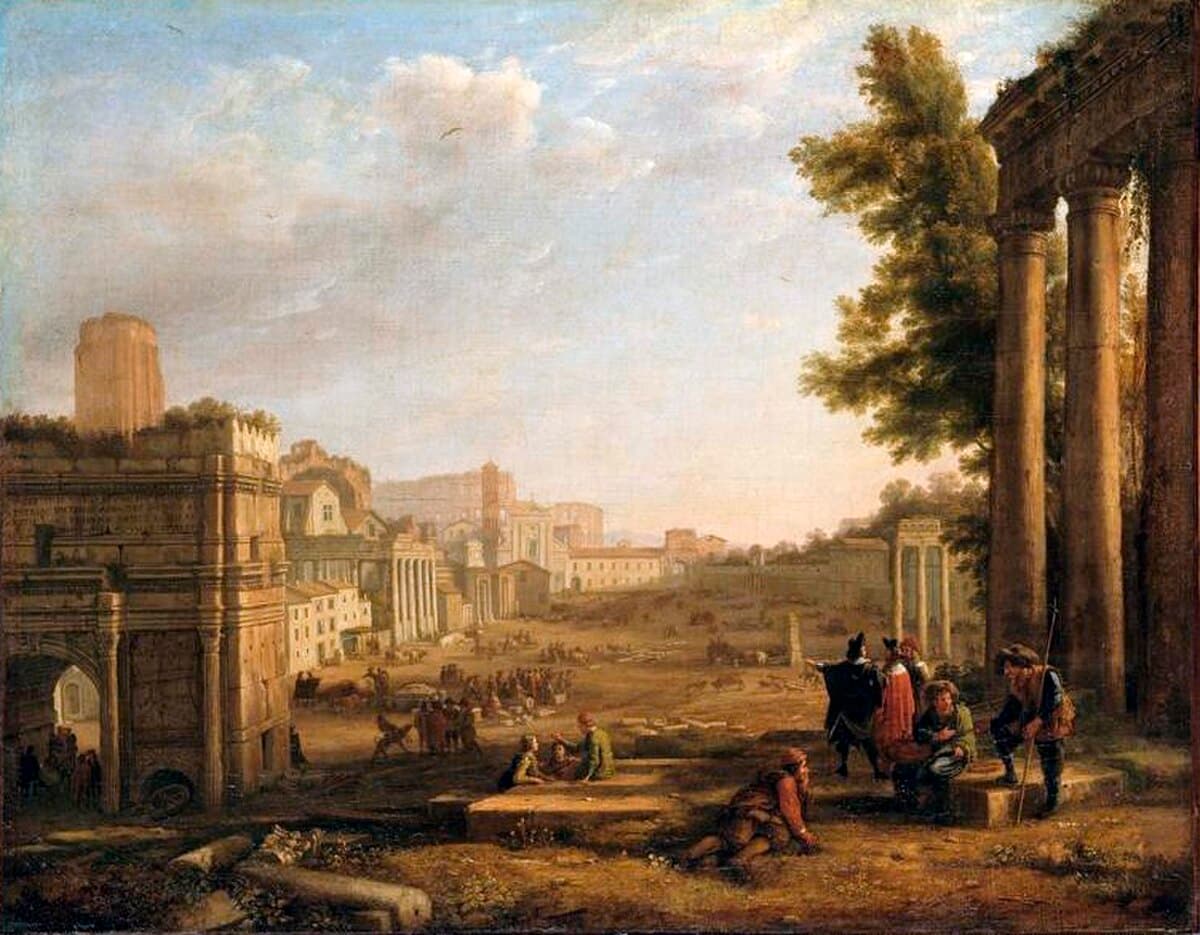 The Campo Vaccino, Rome by Claude Lorrain at Dulwich Picture Gallery