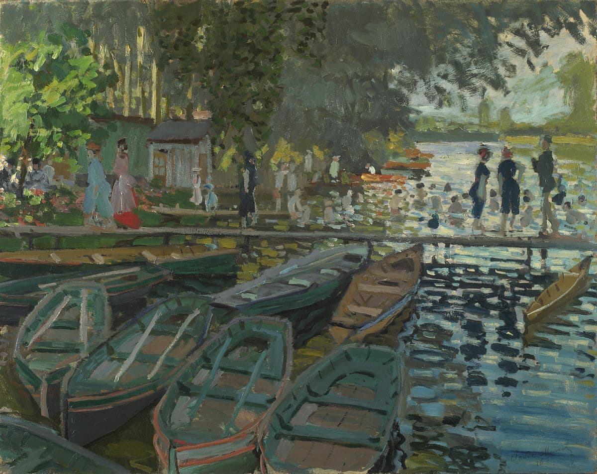 Bathers at La Grenouillere by Claude Monet