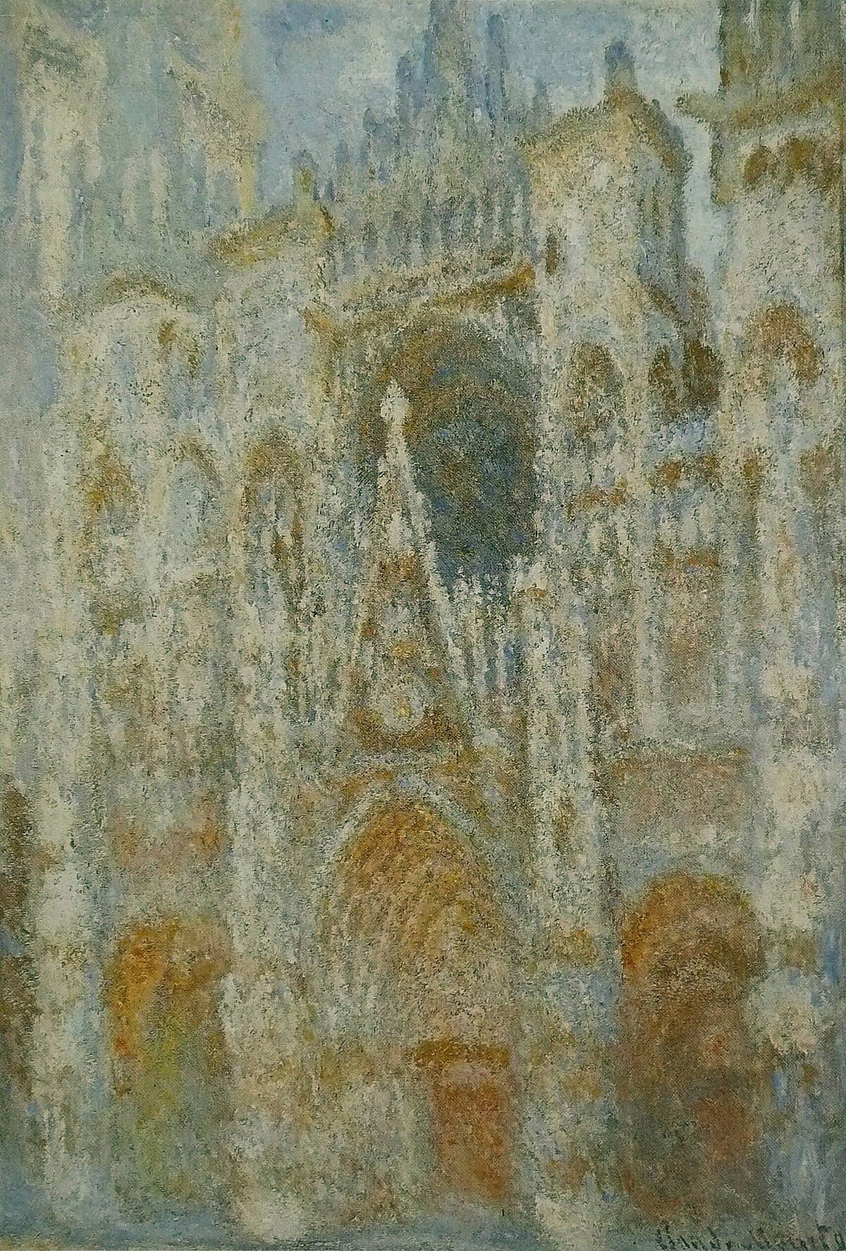 Rouen Cathedral, Portal in the Sun by Claude Monet