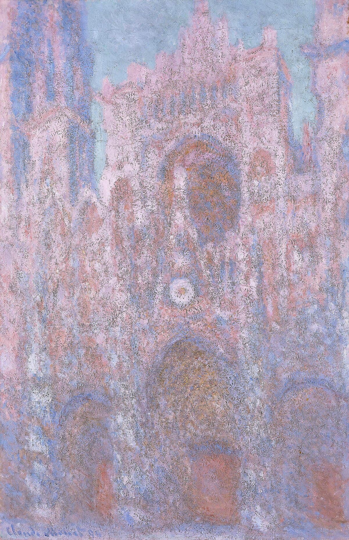 Rouen Cathedral, Symphony in Grey and Rose by Claude Monet