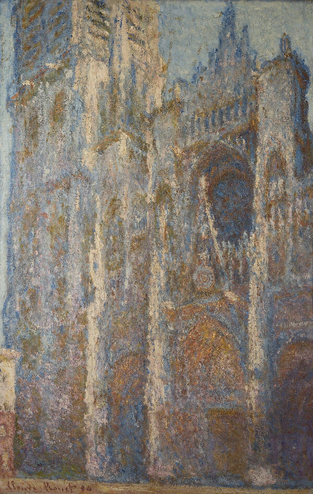 Rouen Cathedral, The Portal at Midday by Claude Monet