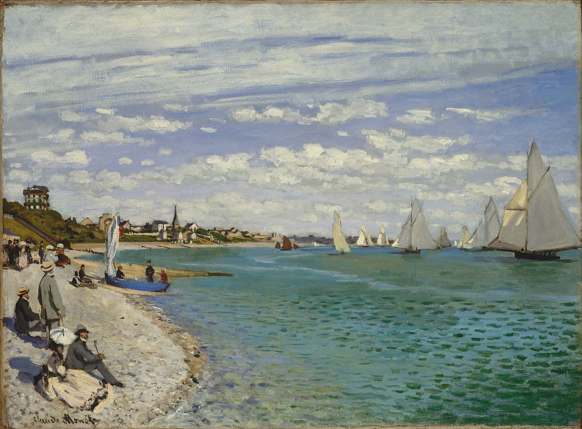 The Boats Regatta at Argenteuil by Claude Monet
