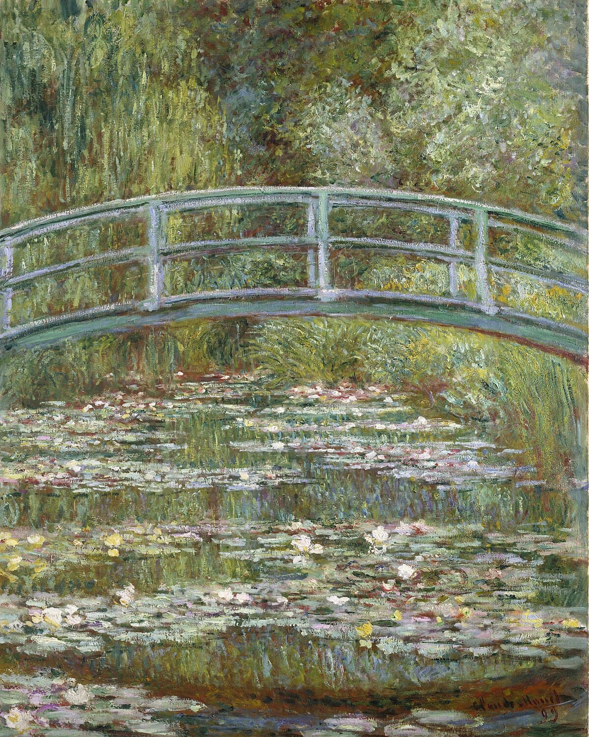 The Water Lily Pond and Bridge by Claude Monet
