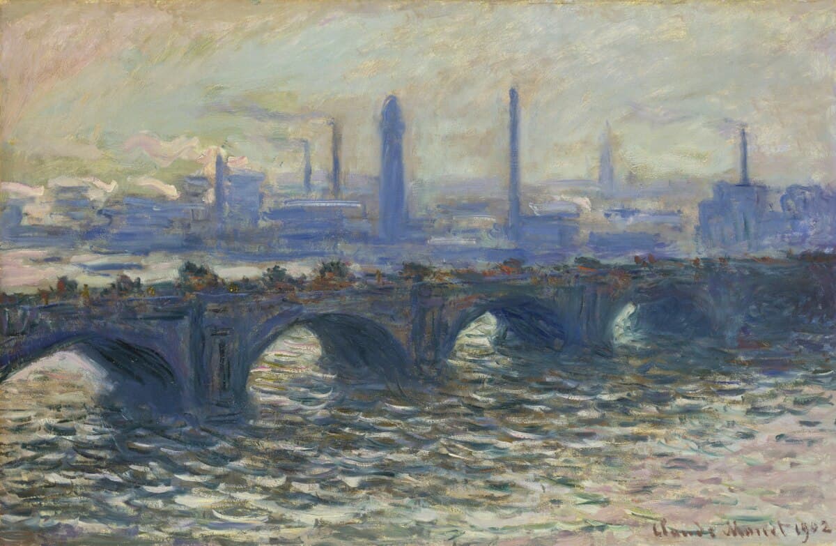 Waterloo Bridge, Misty Morning by Claude Monet