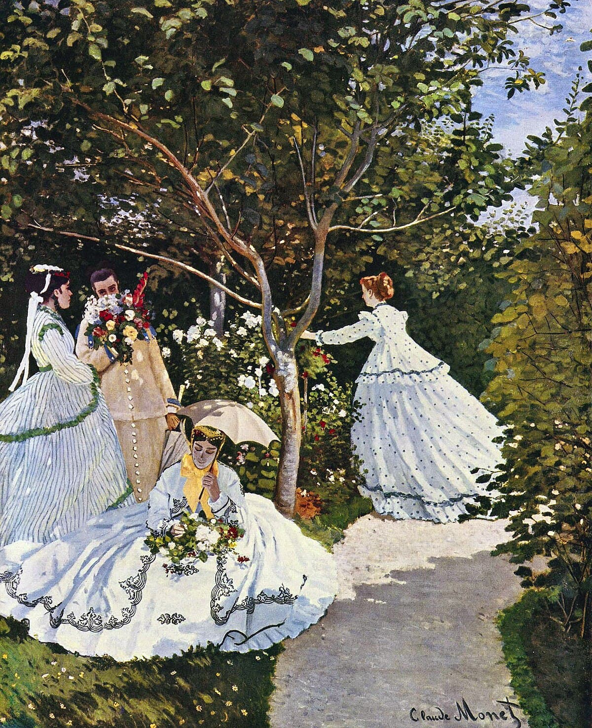 Women in the garden by Claude Monet