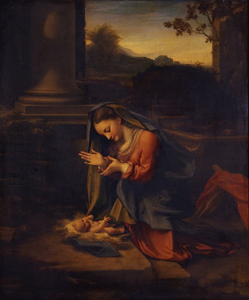 Adoration of the Christ Child by Correggio