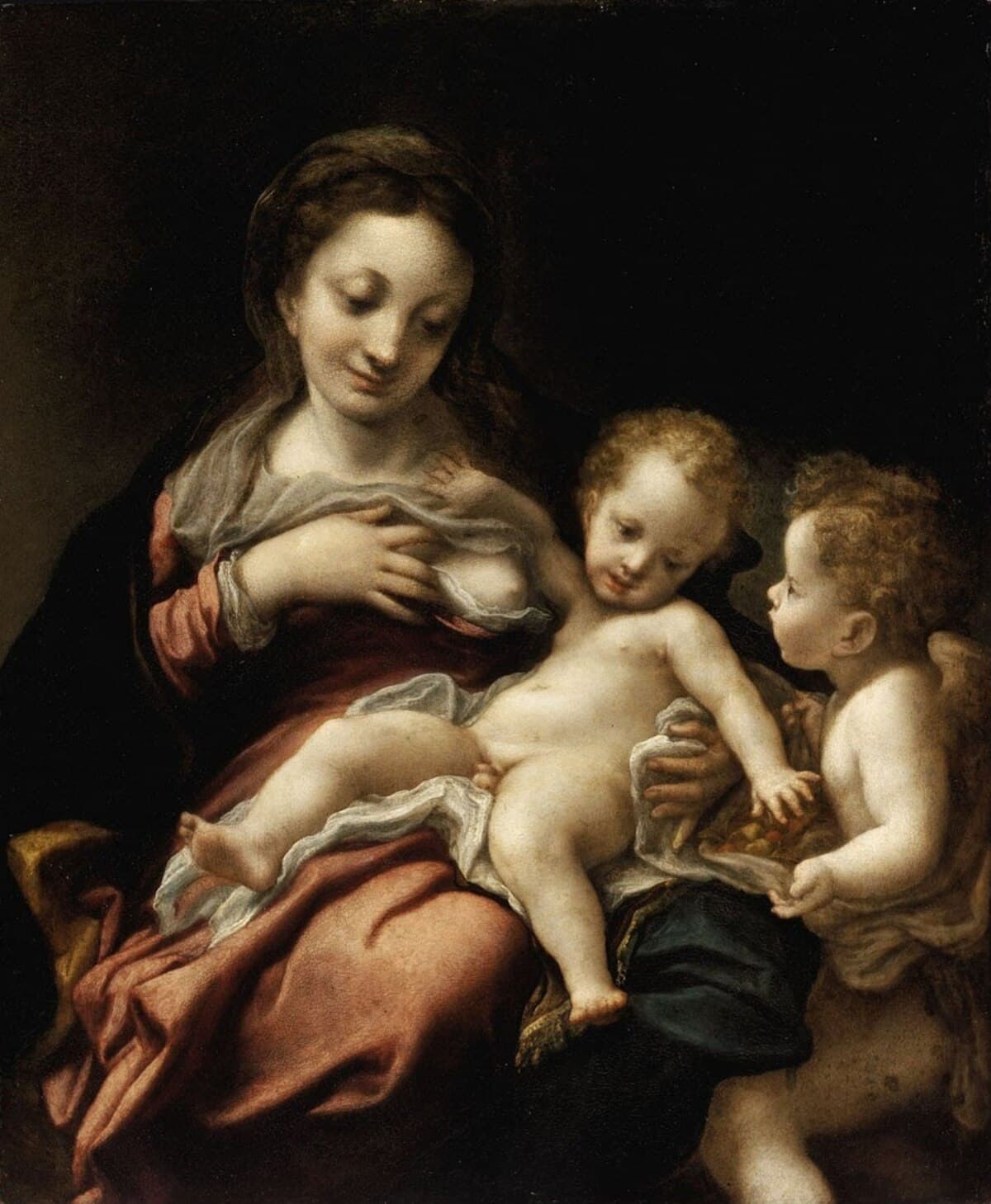 Madonna and Child with Angels by Correggio