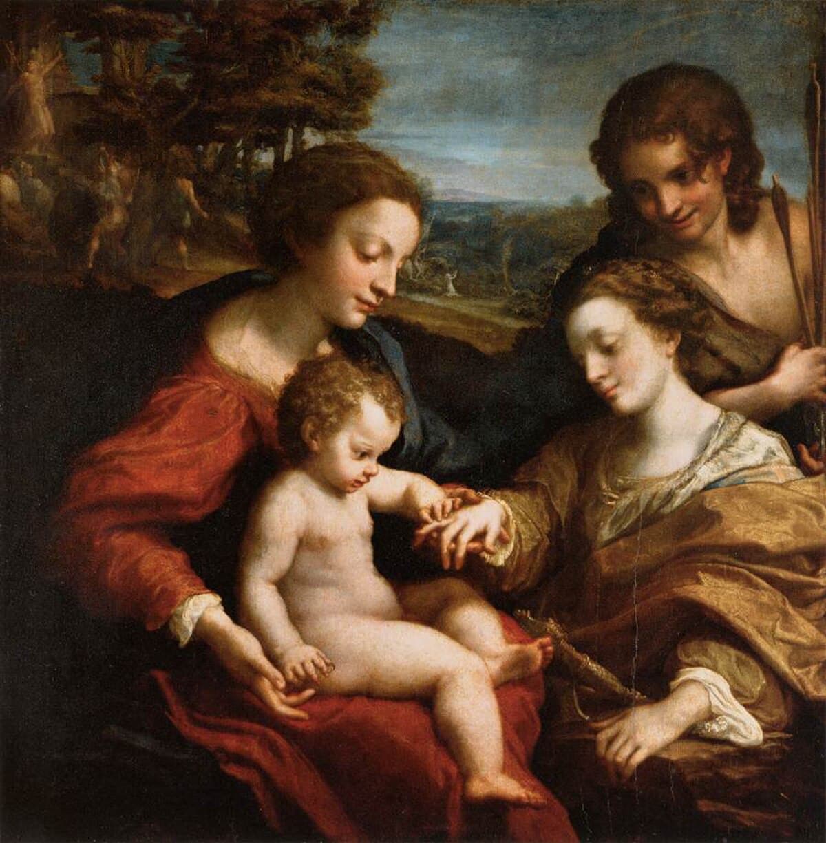 The Mystic Marriage of St. Catherine of Alexandria by Correggio