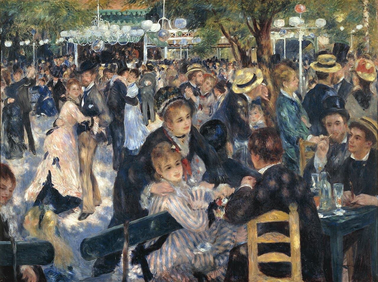 Dance at Le Moulin de la Galette by Pierre-Auguste Renoir