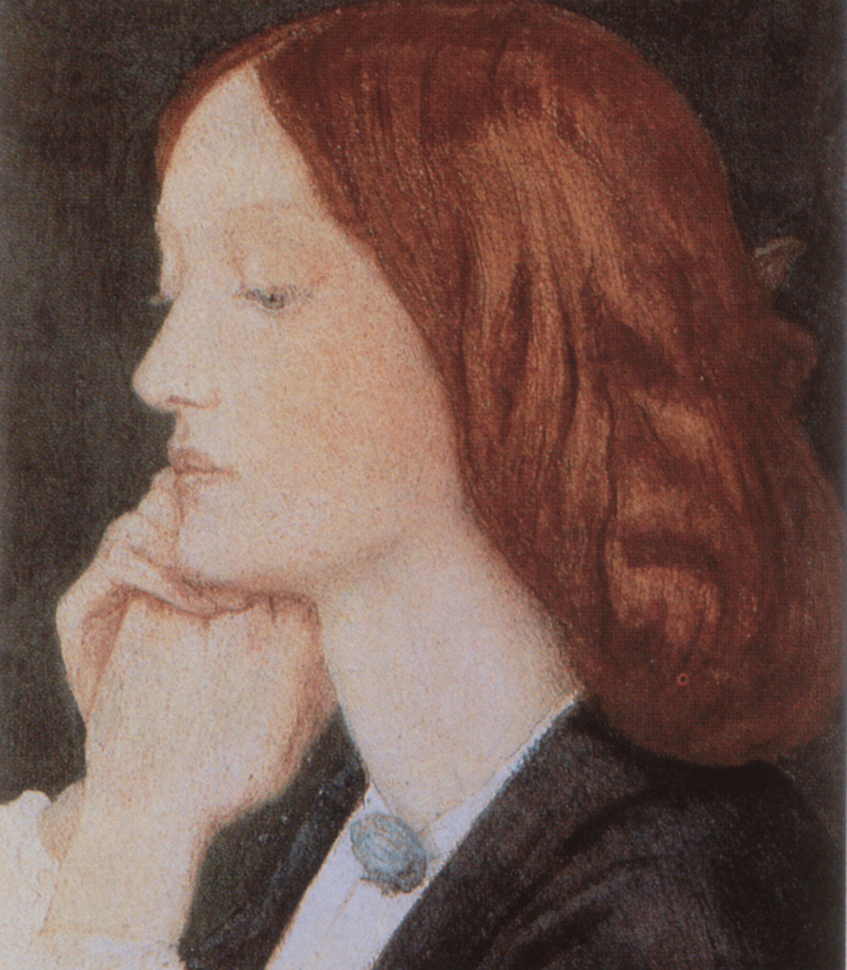 Elizabeth Siddal by Dante Gabriel Rossetti at Fitzwilliam Museum (University of Cambridge), Cambridge