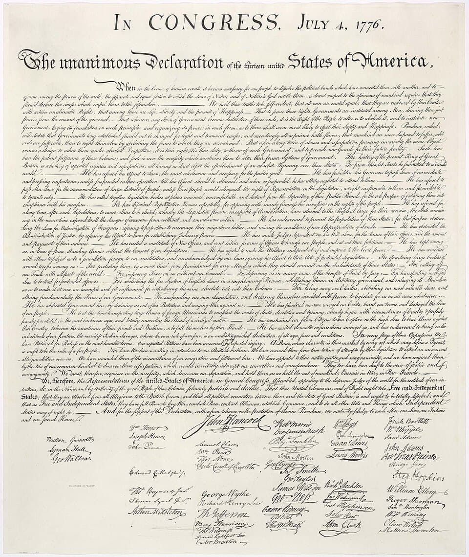 Declaration of Independence by John Trumbull (1818), Oil on canvas
