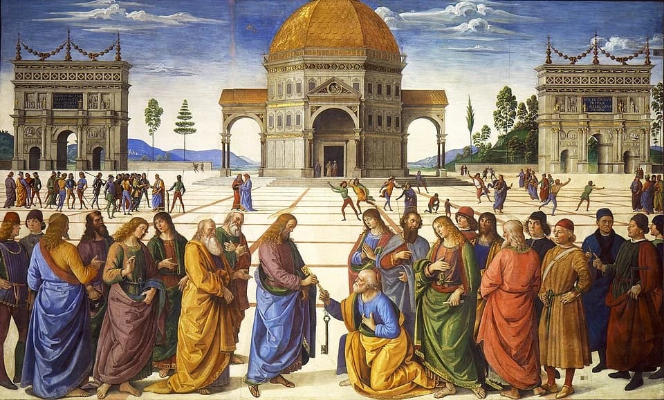 The Delivery of the Keys by Perugino