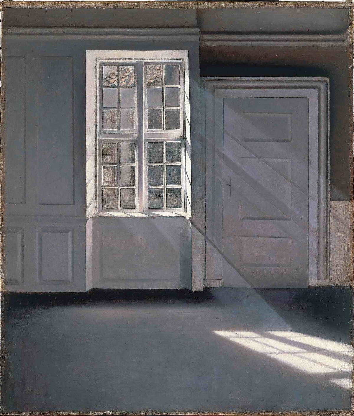 Dust Motes Dancing in the Sunbeams by Vilhelm Hammershøi