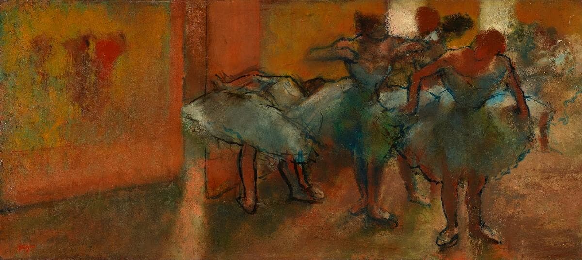 Dancers in Foyer by Edgar Degas