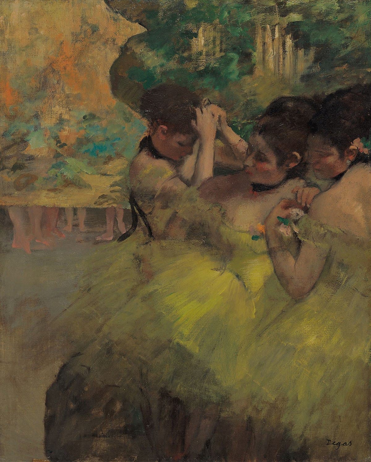 Dancers in the Wings by Edgar Degas