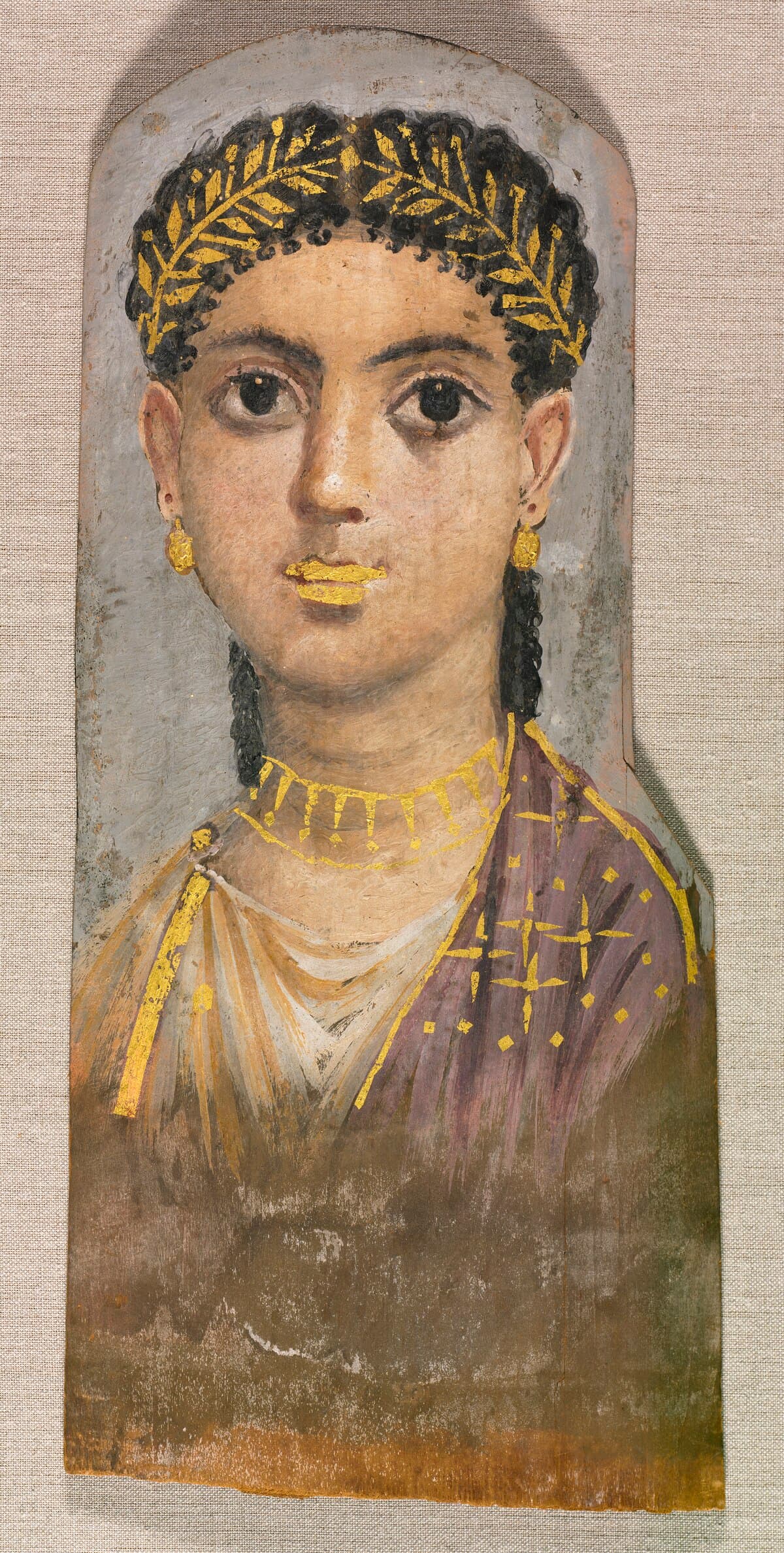 Head of a Young Roman Girl by Edgar Degas