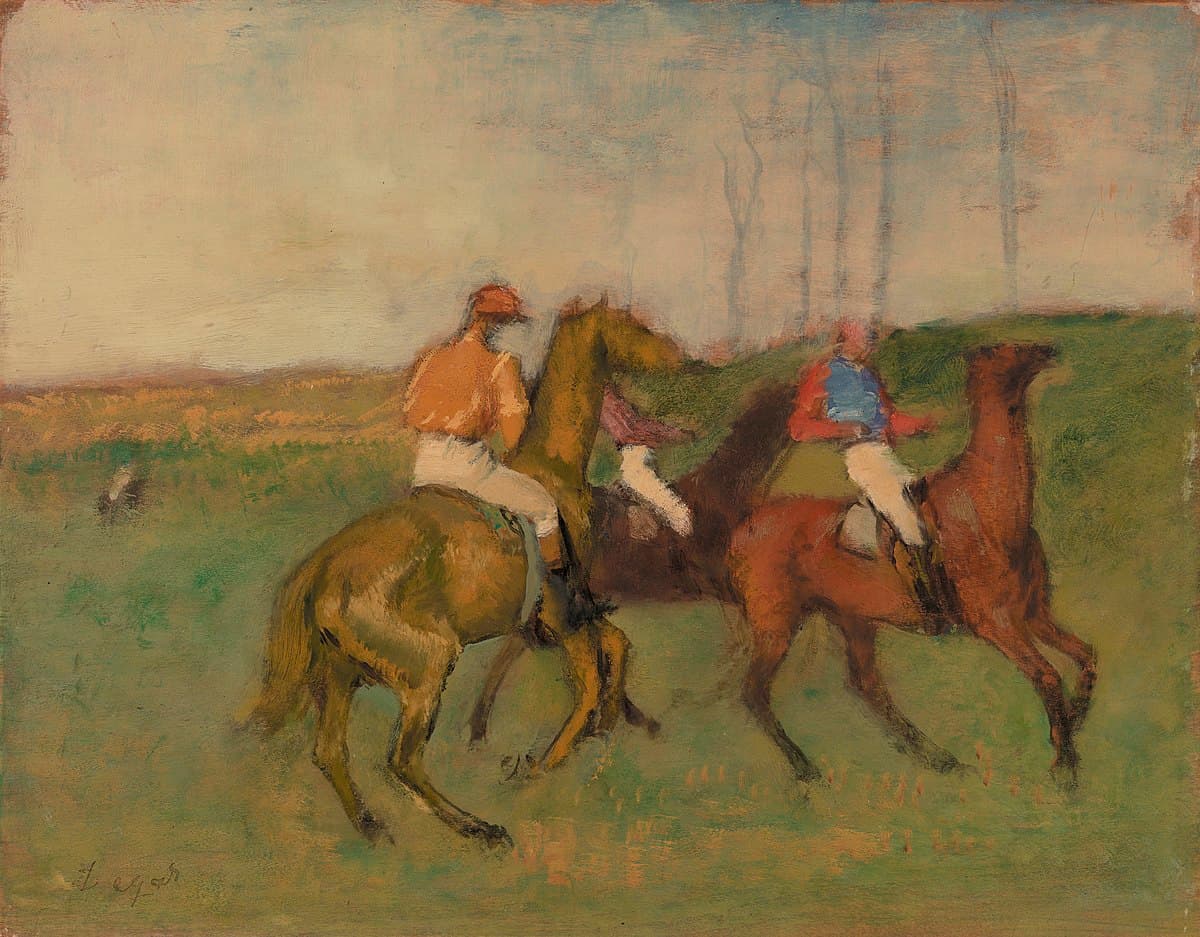 Horses and Jockeys by Edgar Degas