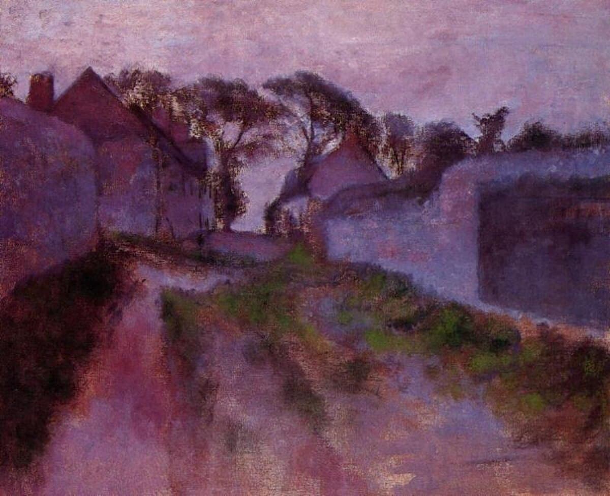 Landscape at Valery-sur-Somme by Edgar Degas