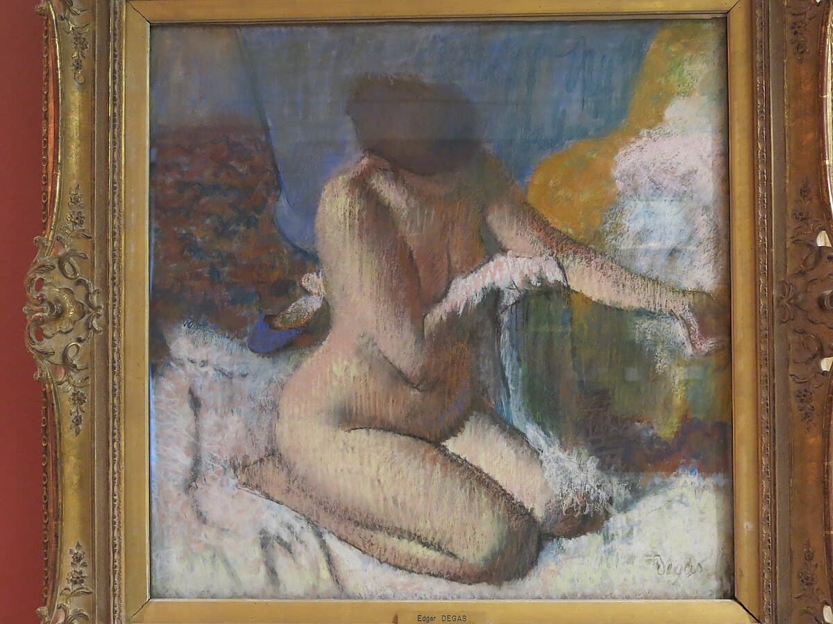 Leaving the Bath by Edgar Degas