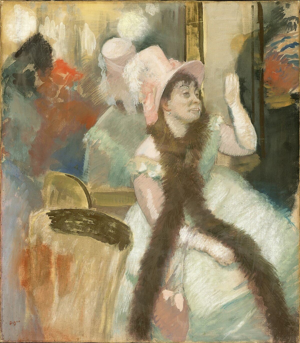 Portrait after a Costume Ball (Portrait of Madame Dietz Monnin) by Edgar Degas