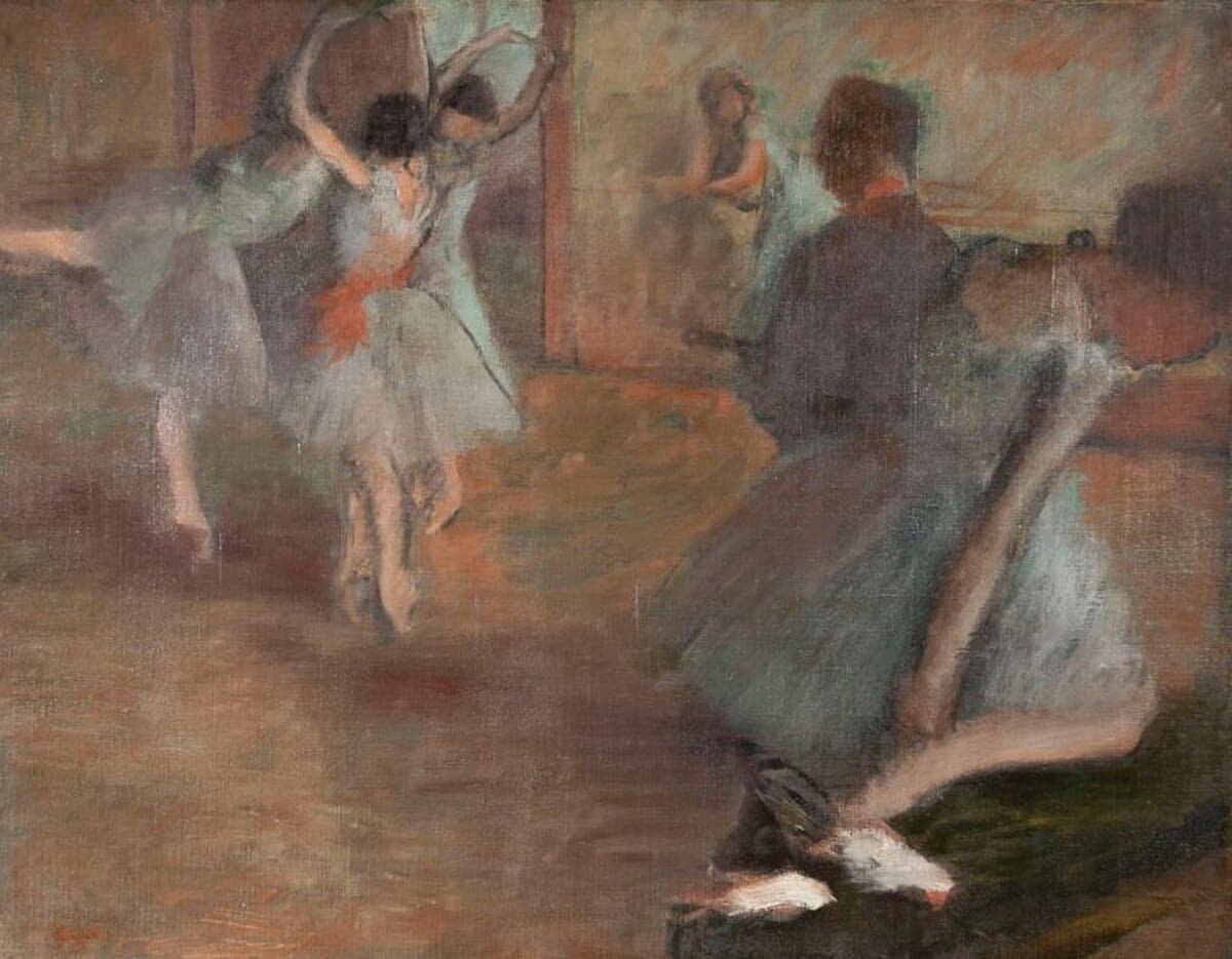 Repetition of the Dance (detail) by Edgar Degas